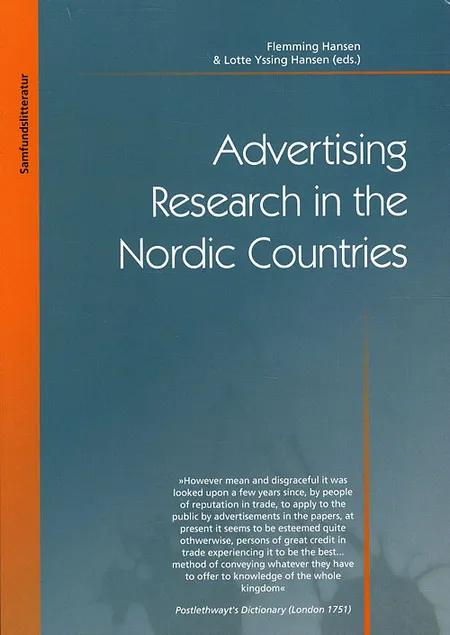 Advertising Research in the Nordic Countries af Flemming Hansen
