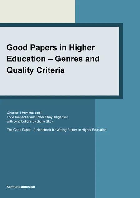 Good Papers in Higher Education af Lotte Rienecker