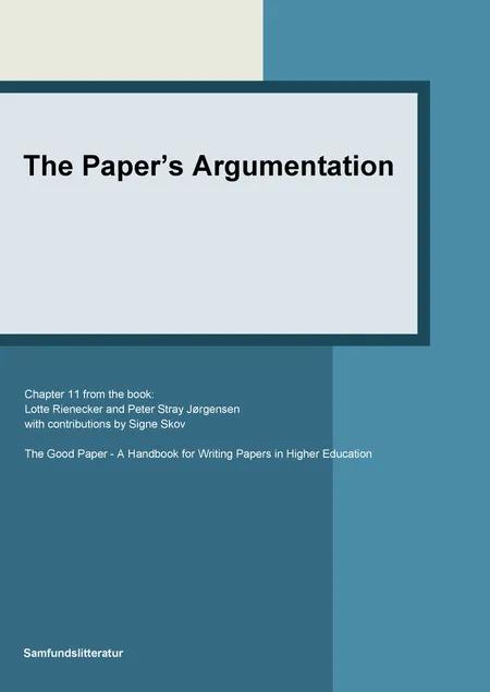The paper's argumentation af Lotte Rienecker