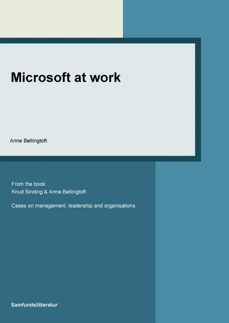 Microsoft at work af Anne Bøllingtoft