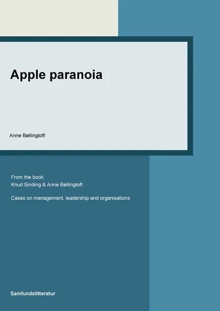 Apple-paranoia af Anne Bøllingtoft