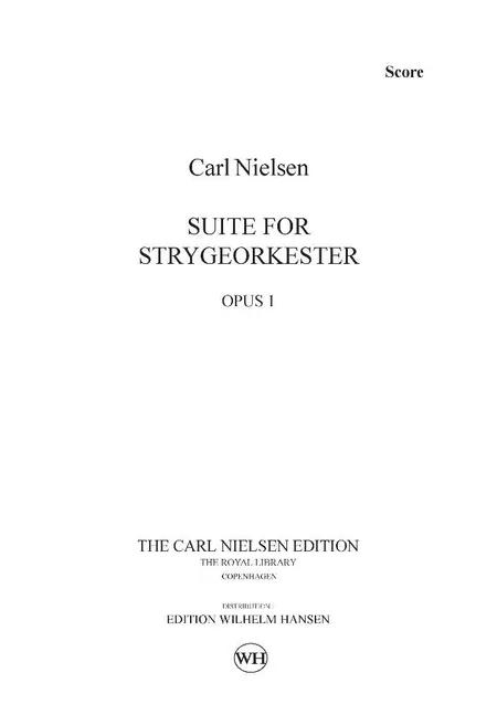 Suite for strygeorkester op. 1 af Carl Nielsen
