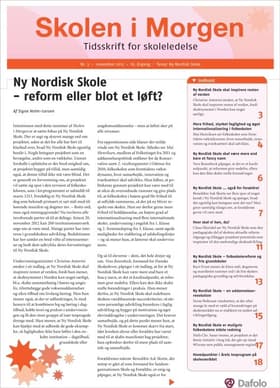 Skolen i Morgen. Nr. 3. November 2012. 16. årgang. Tema: Ny Nordisk Skole af Christine Antorini