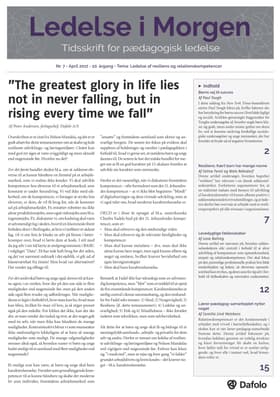 Ledelse i Morgen. Nr. 7. April 2017. 20. årgang. Tema: Ledelse af resiliens og relationskompetencer af Lone Belling