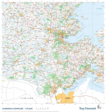 Trap Danmark: Kort over Aabenraa Kommune af Trap Danmark