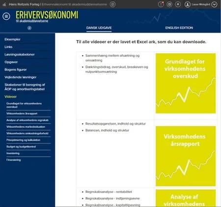 Erhvervsøkonomi til Akademiuddannelserne (hjemmeside) af Lone Hansen
