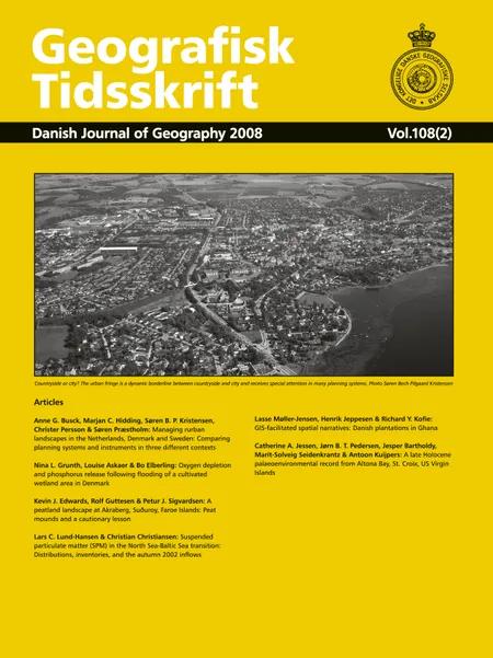 Geografisk Tidsskrift vol. 108 (2) af Redaktør Anette Reenberg