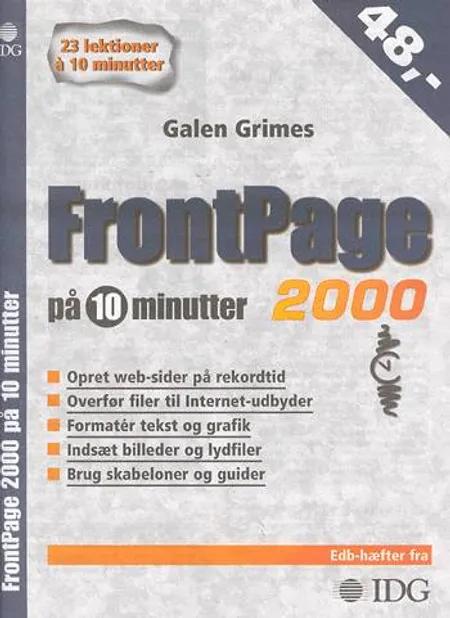 FrontPage 2000 på 10 minutter af Galen Grimes