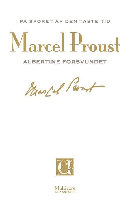 Albertine forsvundet af Marcel Proust