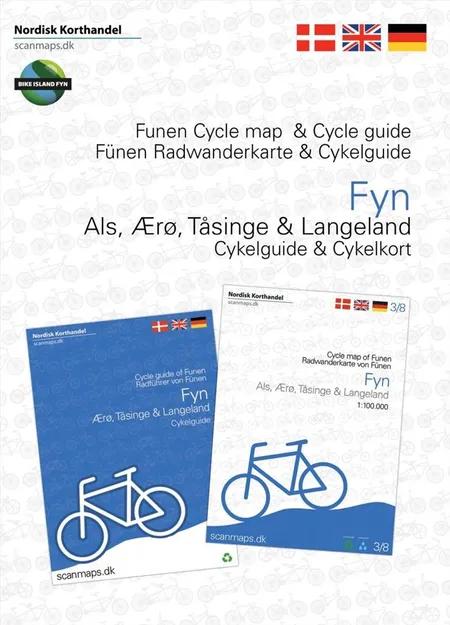 Fyn, Ærø, Tåsinge og Langeland Cyklekort og guide af Jens Erik Larsen