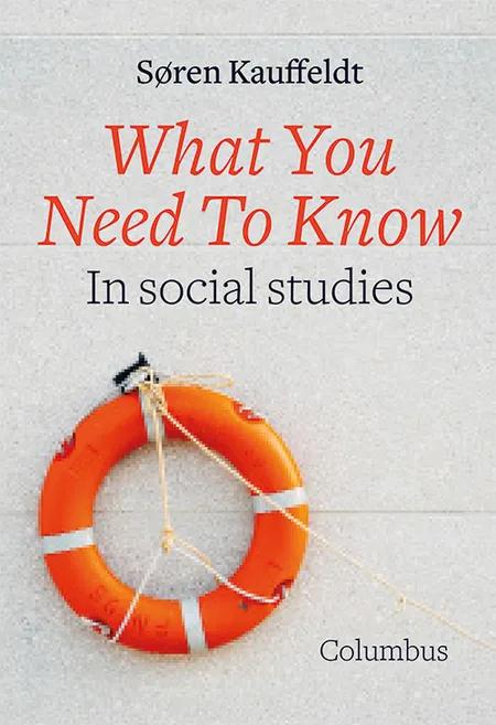 What you need to know in Social Studios af Søren Kauffeldt