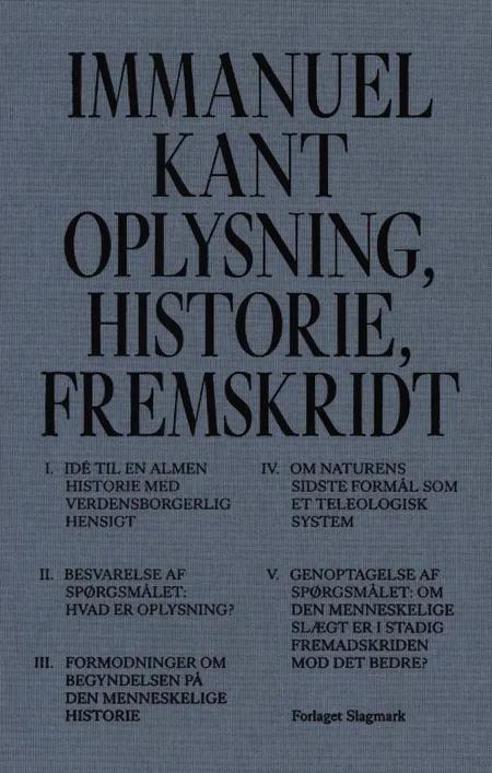 Oplysning, historie, fremskridt af Immanuel Kant