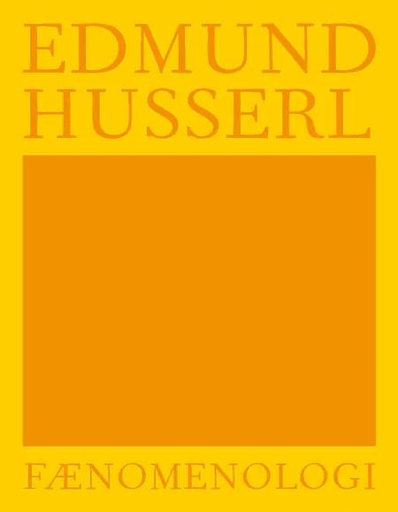Fænomenologi af Edmund Husserl