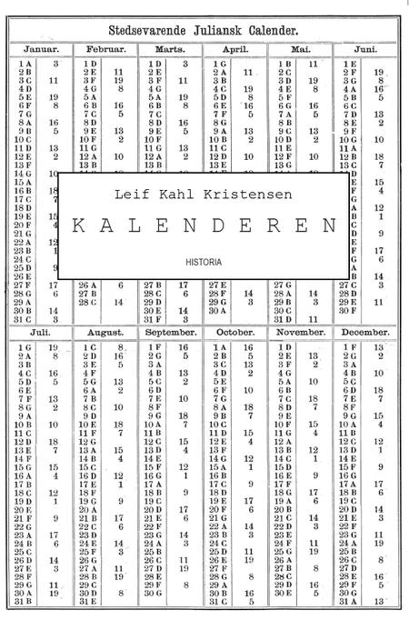 Kalenderen af Leif Kahl Kristensen