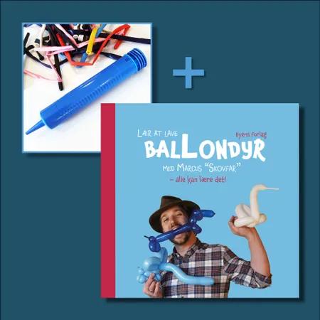 Lær at lave ballondyr med Marcus (sæt med balloner, bog og pumpe) af Marcus Øland