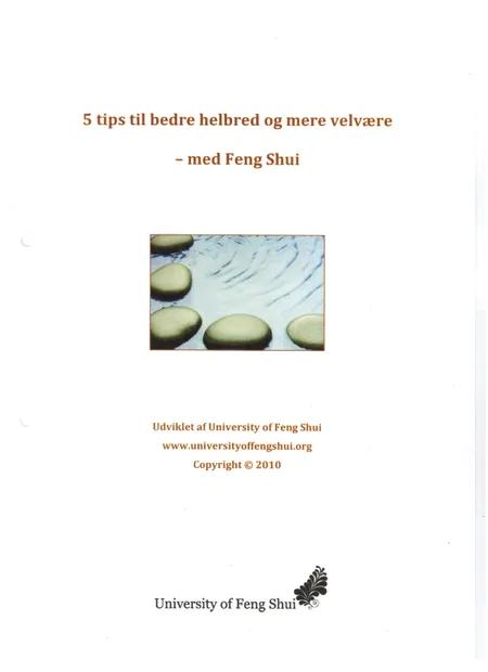 5 tips til bedre helbred og mere velvære - med Feng Shui af Lita Fridolin